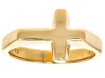 14K Gold Over Sterling Silver Cross Ring