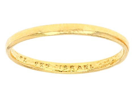Sterling Silver, 14K Gold Over Silver, Rose Gold Over Silver 8 Piece Stacked Textured Rings