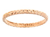 Sterling Silver, 14K Gold Over Silver, Rose Gold Over Silver 8 Piece Stacked Textured Rings