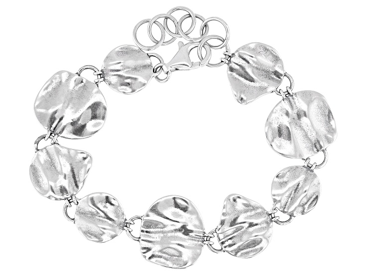 Sterling Silver Wave Drop Bracelet - SPZ269 | JTV