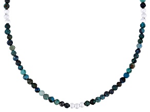 Eilat Stone Sterling Silver Beaded Strand Necklace