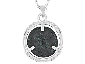 Constantine Coin Sterling Silver Pendant With 18" Chain