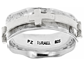 Sterling Silver Cross Spinner Ring