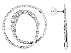 Sterling Silver Open Spiral Earrings