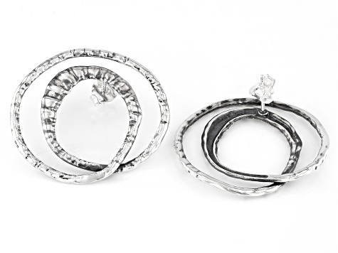 Sterling Silver Open Spiral Earrings
