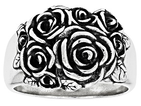 Sterling Silver Rose Ring