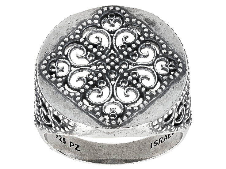 Artisan Collection of Israelâ„¢Sterling Silver Lace Detail Ring