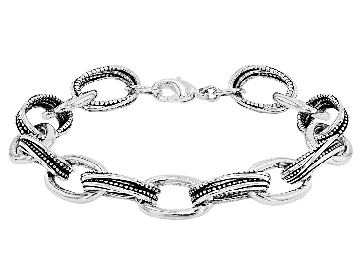 KZ FEDERICO SILVER フェデリコシルバーブレスレット 20 Artisan Collection of Israel™ Sterling Silver Plated Texture