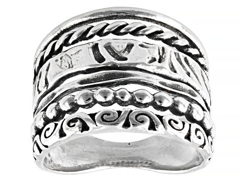 Rhodium Over Sterling Silver Panther Link Bracelet - AG1640 | JTV