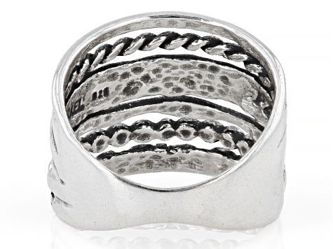 Artisan Collection of Israel™ Sterling Silver Multi-Row Textured