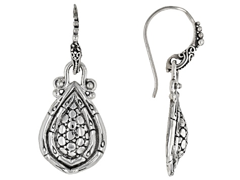 Sterling Silver Hammered Earrings Sra1260 Jtv Sterling Silver Hammered Earrings