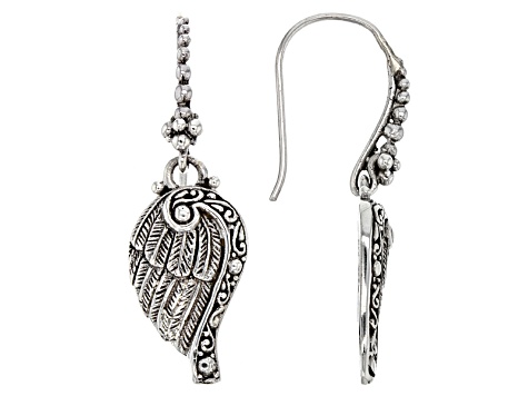 Sterling Silver Angel Wing Earrings Sra1623 Jtv Sterling Silver Angel Wing Earrings