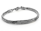 Sterling Silver Bali Snake Chain Bracelet