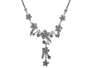 Sterling Silver Floral Necklace