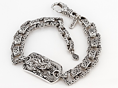 Wellme Sterling Silver Dragon Bracelet Handmade Vintage 925 Jewelry 7'' 7.5'' 8'' 8.5'' or 9'' 