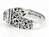 Blue Tanzanite Sterling Silver Ring 0.41ct