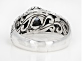 Blue Tanzanite Sterling Silver Ring 0.41ct