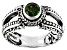Green Russian Chrome Diopside Sterling Silver Ring 0.48ct