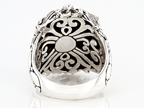 Silver "Be Courageous" Lion Ring