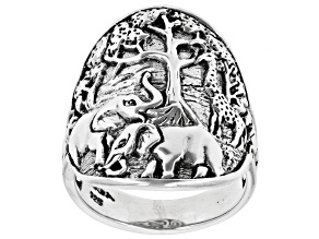 Sterling Silver "Tree Of Wisdom" Safari Ring