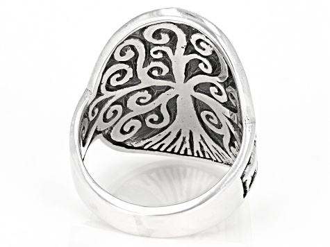 Sterling Silver "Tree Of Wisdom" Safari Ring