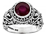 Red Mahaleo(R) Ruby Sterling Silver Ring 2.47ct