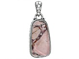 Pink Opal/Mookaite Cabochon Sterling Silver  Pendant