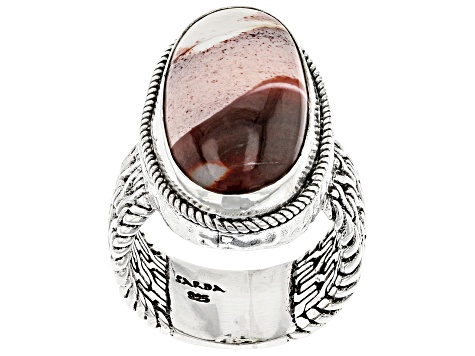 Multi-Color Mookaite Sterling Silver Solitaire Ring