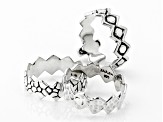 Sterling Silver "Live By Faith" Set of Three Rings