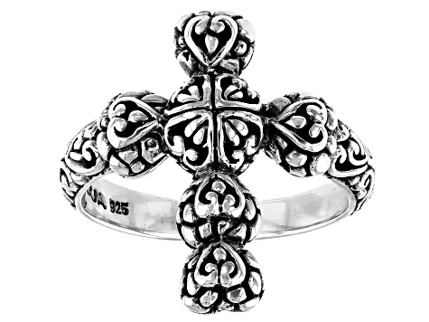 Sterling Silver "Righteousness By Faith" Cross Ring