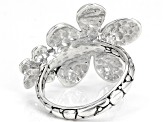 Sterling Silver Frangipani and Roses Ring