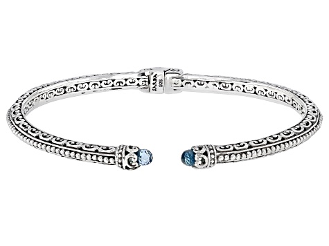 Blue Topaz Sterling Silver Bracelet 1.62ctw - SRA4551 | JTV.com