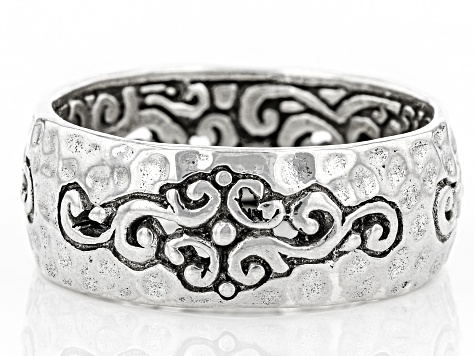 Sterling Silver "Reflection In A Mirror" Eternity Band Ring