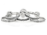 Red Volcanic Quartz Triplet & Topaz Silver Ring Set 2.36ctw