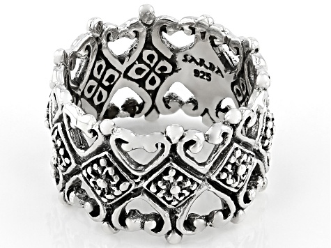 Sterling Silver "Cherished Forever" Band Ring