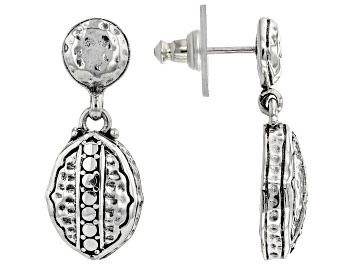 Picture of Sterling Silver Hammered Earrings