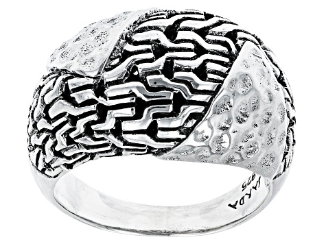 Sterling Silver "Great Calm" Chainlink Ring