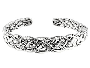 Sterling Silver "Renewed Devotion" Dragonfly Cuff Bracelet