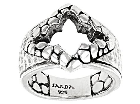 Silver "Keep Your Promises" Open Design Ring