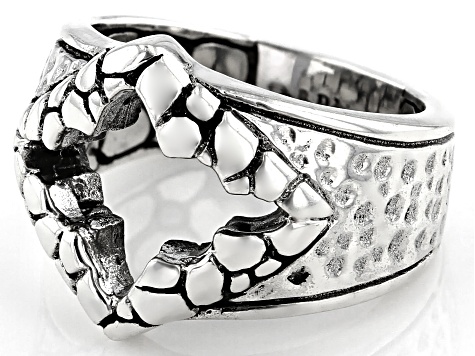 Silver "Keep Your Promises" Open Design Ring