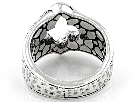 Silver "Keep Your Promises" Open Design Ring
