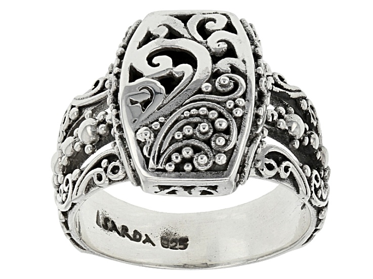 Sterling Silver Faithful Future Filigree Ring - SRA513