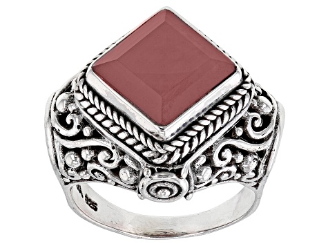 Ballet Blush Quartz Silver Ring