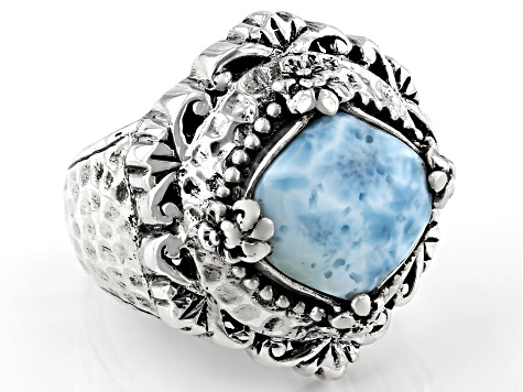 Blue Larimar Sterling Silver Ring - SRA5177 | JTV.com