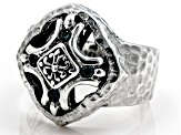 Blue Sapphire Sterling Silver Ring .04ctw