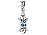 Electric Neon Apatite Silver Enhancer Pendant .12ctw