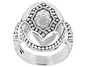 Silver "Fortress & Refuge" Ring