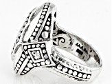 Silver "Fortress & Refuge" Ring