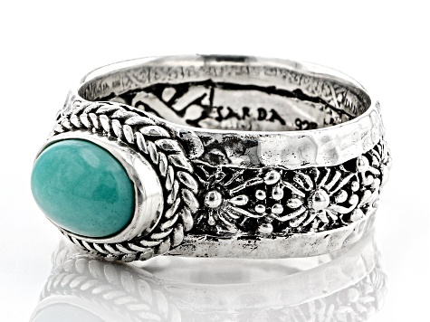 Mexican Turquoise Silver Band Ring