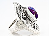 Purple Mohave Turquoise Silver Watermark Ring